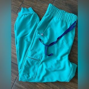 Figs Teal/Surgical Green High Waisted Zamora Joggers MP